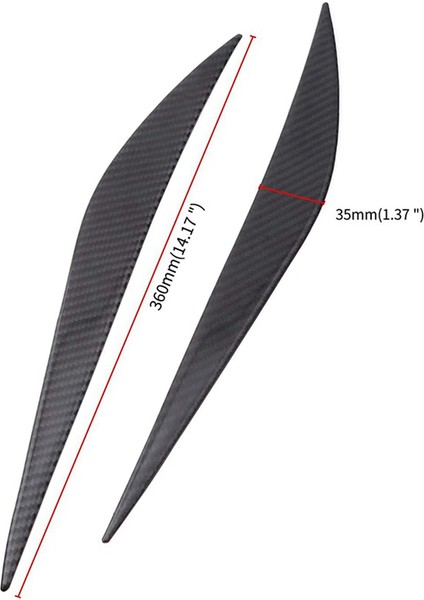 8x Karbon Fiber Araç Ön Far Kaşları Çıkartma Trim Dekorasyon Aksesuarları Bmw- 3 Serisi F30 320I 325I 316I (Yurt Dışından) indirimleri