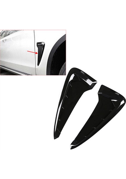 Bmw X5 F15 2014-2018 Dekorasyon Aksesuarları Için 2x Araç Yan Kanat Hava Akışı Çamurluk Gril Giriş Havalandırma Döşeme (Yurt Dışından) fiyatları