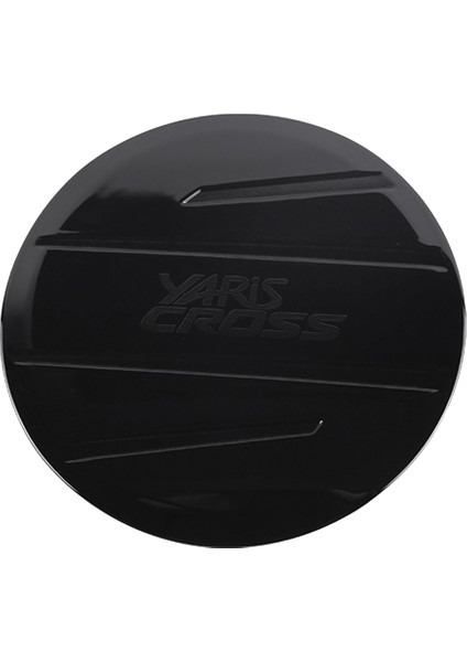 Toyota Yaris Için Cross 2023 Güneydoğu Asya Sürüm Araç Yakıt Dolgu Kapı Gaz Depk Kapak Trim Kapak Aksesuarları Parlak Siyah (Yurt Dışından)