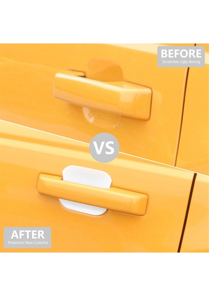 Kapı Kolu Çizik Koruyucusu Arka Bagaj Kapağı Kapı Kasesi Kapak Ford Bronco Için Ford Bronco 2021-2024 Aksesuarlar Beyaz (Yurt Dışından) fırsatları