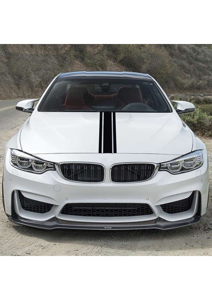 2pcs 72 Inç X3 Inç Diy Siyah Araba Gövdesi Vinil Yarış Şerit Pinstripe Çıkartma Yeni (Yurt Dışından) fiyatları