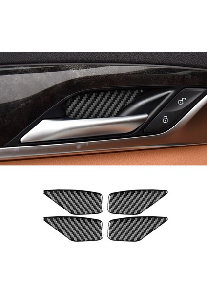 Bmw 5 Serisi G30 G38 2018-2021 Karbon Fiber Araç Iç Kapı Kasesi Kapak Döşeme Dekoratif Çıkartmalar Iç Accessoriess (Yurt Dışından) indirimleri