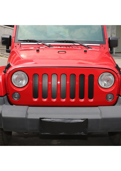 Jeep Wrangler Için Mesh Insert Jk 2007 2008 2009 2012 2011 2012 2012 2014 2015 Front Hood Grill Grille Izgara, Siyah (Yurt Dışından) modelleri