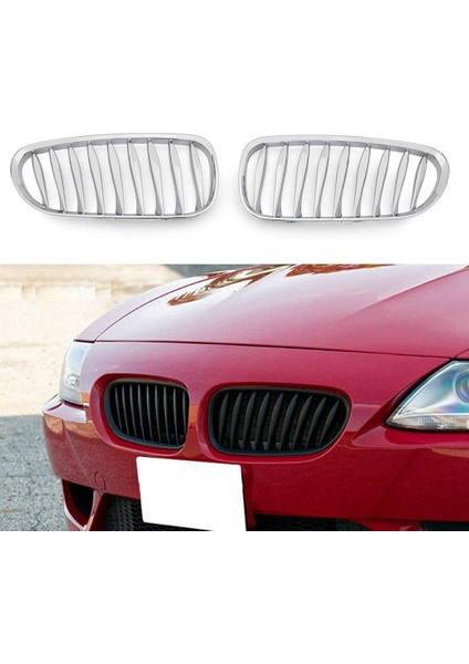 Ön Çit Izgara Izgara Abs Chrome For-Bmw Z4 E85 E86 2003-2009 51117117757 511171177758 (Yurt Dışından) modelleri