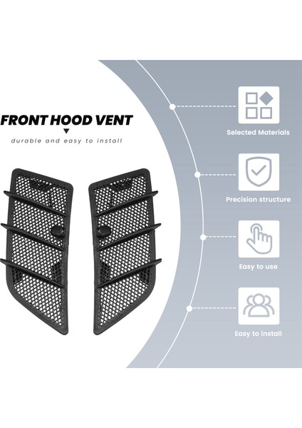 2pcs Araba Ön Kaput Hava Havalandırma Izgarası Kapak Hava Akışı Alım Davlumbazları Mercedes Benz W164 ml / Gl Sınıfı 2008-2011 (Yurt Dışından) fırsatları