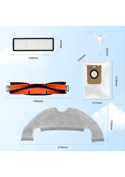 Dreame D10 Plus, Z10 Pro, L10 Plus Robot Vakum Süpürge Aksesuarları Için Uyumlu Yedek Parçalar (Yurt Dışından) fiyatları