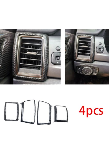 8x Karbon Fiber Merkezi Kontrol Gösterge Tablosu Hava Çıkışı Havalandırma Çerçevesi Ford Ranger / Everest 2015-2021 Aksesuarları Için (Yurt Dışından) indirimleri