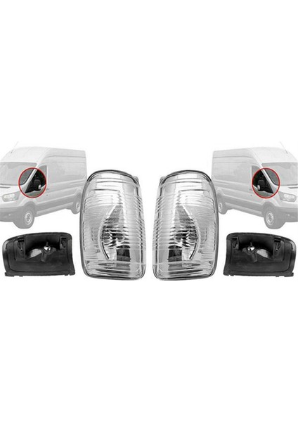 Araba Kanadı Ayna Göstergesi Lamba Turn Sinyal Işık Lens Kapağı Ford Transit Mk8 2014-2020 1847389 1847387 (Yurt Dışından) fiyatları