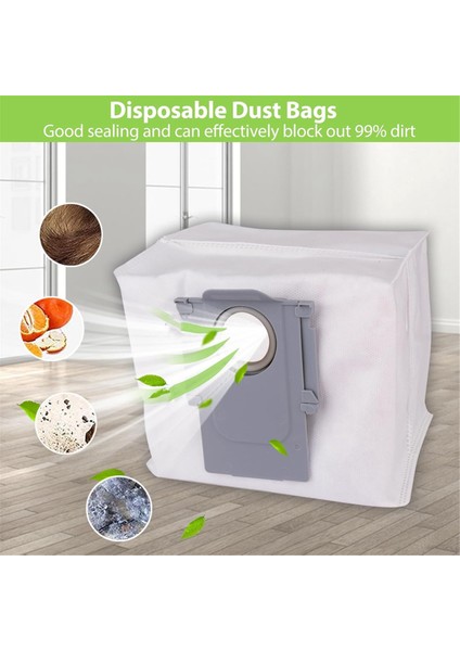 Roborock S8 Pro Ultra Robot Vakum Için Yedek Parça Kiti, Aksesuarlar Ain Yan Fırça Hepa Filtre Mop Bez Torbaları (Yurt Dışından) indirimleri