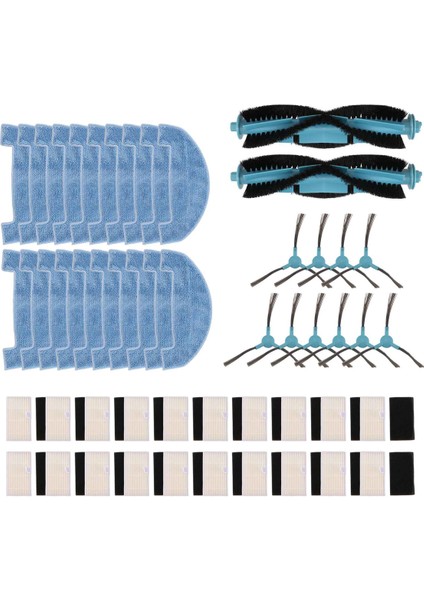 Ultenik D10 Ana Yan Fırça Için Hepa Filtre Mop Bez Aksesuarları Yedek Yedek Parçalar (Yurt Dışından)