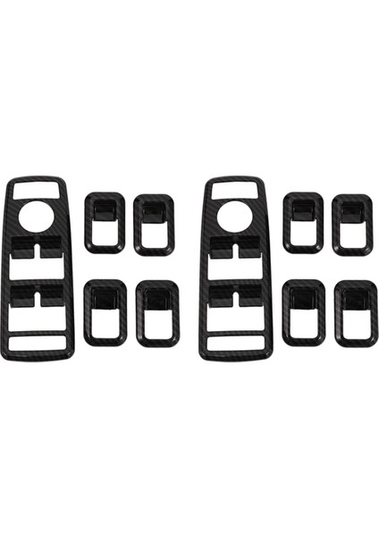 10X Araba Iç Dekor Kapısı Pencere Anahtarı Kapak Kapakları Mercedes Benz A B C E Cla Gla Glk ml Gle Class W204 (Yurt Dışından)