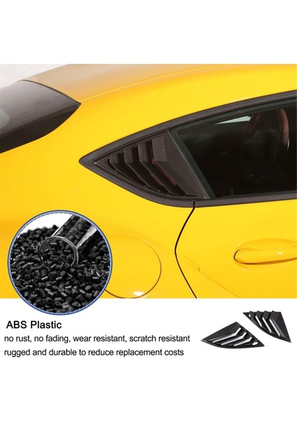 Toyota Supra gr A90 A91 Mk5 2019-2024 Yan Pencere Hava Havalandırma Gölgeleri Trim Kapak (Yurt Dışından) fiyatları