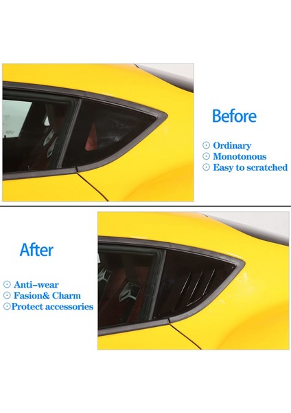 Toyota Supra gr A90 A91 Mk5 2019-2024 Yan Pencere Hava Havalandırma Gölgeleri Trim Kapak (Yurt Dışından) fırsatları