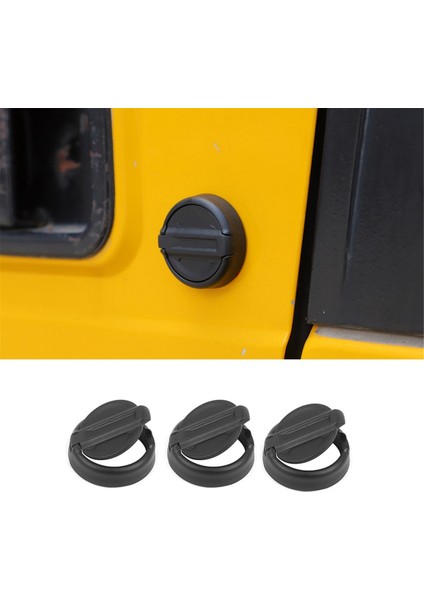 Jeep Wrangler Tj Jk Jl Jt 1997-2023 Araba Kapısı Güvenlik Aksesuarları Anahtar Deliği Koruma Kapağı, 3 Paket (Yurt Dışından) fiyatları