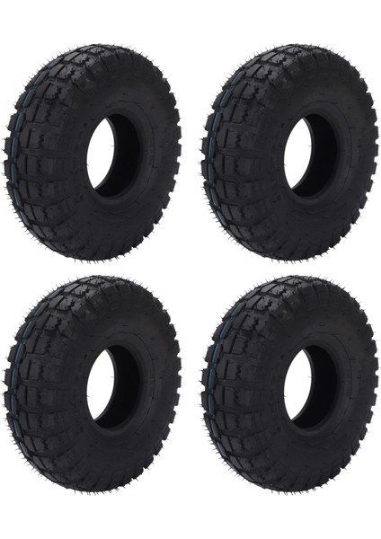 4pcs 4.10/3.50-4 410/350-4 Atv Quad Go Kart 47CC 49CC Chunky 4.10-4 Lastik Iç Tüp Dış Lastik (Yurt Dışından)