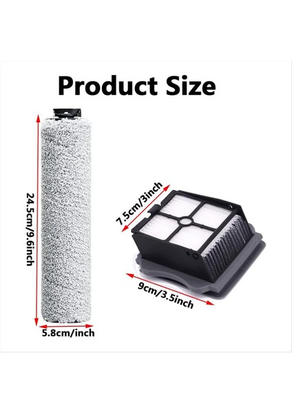 Tineco Zemin Için Aksesuar Kiti Bir S3/ Ifloor 3, Tineco Zemin Için Vakum Filtre Fırça Silindiri Bir S3 Kablosuz Islak Kuru (Yurt Dışından) fiyatları