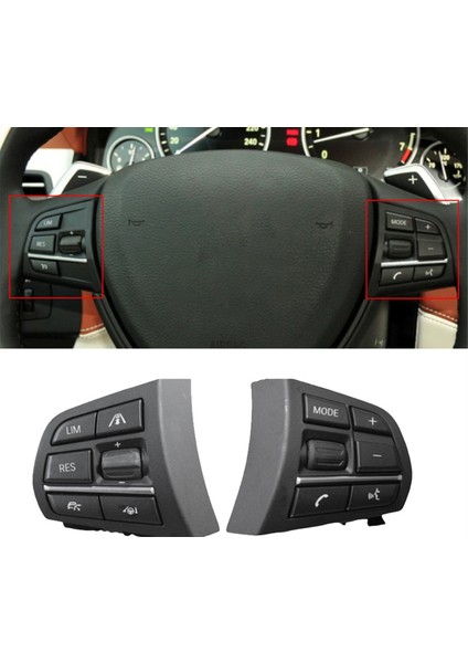 7pcs Araç Direksiyon Simidi Kontrol Anahtarı Bmw 1 2 3 Serisi X3 X4 X5 X6 Araç Aksesuarları (Yurt Dışından) fırsatları