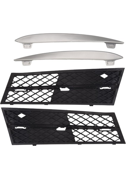 2pcs Araba Önü Alt Tampon Izgara Izgara Sisli Izgara Kapağı Bmw 5 Serisi F10 / F11 Sedan / Vagon 2010-2013 (Yurt Dışından) fırsatları