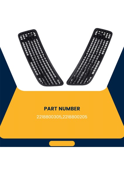 1paır Sol ve Sağ Tarafı 2007-2013 Için Üst Izgara Havalandırma Mercedes S550 W221 (Yurt Dışından) indirimleri