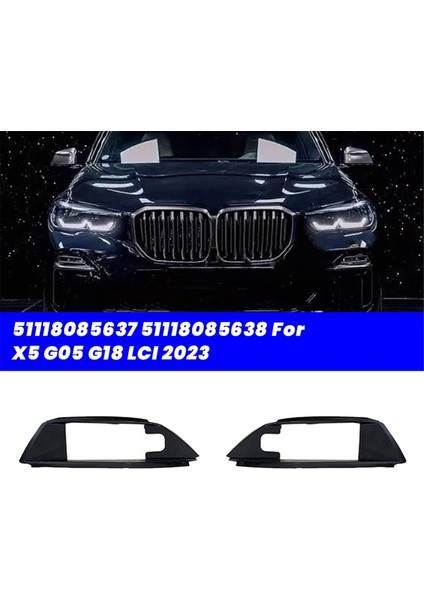 1paır Araç Ön Tampon Braket Çerçevesi 51118085637 51118085638 Bmw X5 G05 G18 Lcı 2023 Emici Huni Kapak Döşeme (Yurt Dışından) modelleri