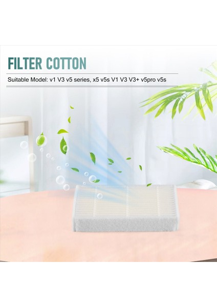 Ilıfe V5 V5S V3 V3S V5PRO V50 V55 X5 V5S Pro Robot Vakum Süpürge Parçaları Için 20 Pc Hepa Filtresi (Yurt Dışından) fırsatları