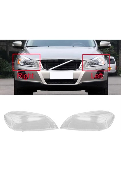 1paır Ön Far Lens Kabuk Lambası Gölge Volvo XC60 2009 Için Şeffaf Kapak (Yurt Dışından) modelleri