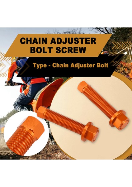 Arka Aks Blokları Ktm Sxf Sxf Excf 125 150 250 350 450 530 690 990 1190 Macera (Orange) Için Zincir Ayarlayıcı Cıvata Vidası (Yurt Dışından) fırsatları