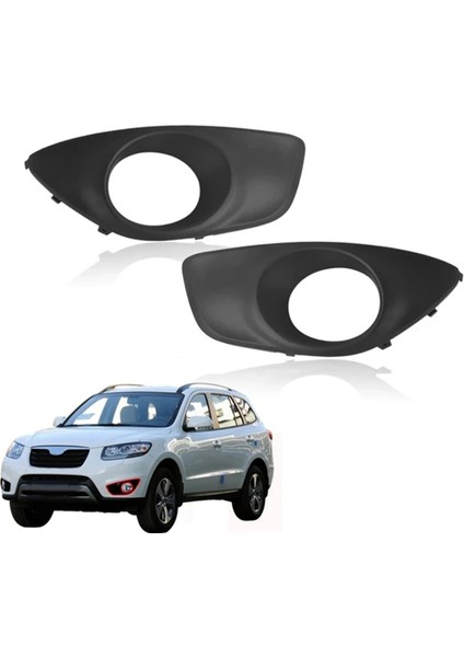 Araba Dekoratif Çerçeveler Ön Tampon Sis Hyundai Santa Fe Için Konut Kapağı 2010-2012 86523-2B700 86524-2B700 (Yurt Dışından) fırsatları