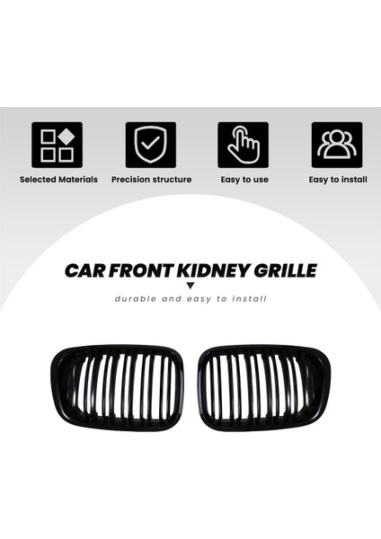 Bmw E46 4 Kapı 1998-2001 Bmw E46 Için Araba Ön Böbrek Grille Spor Yarışı Izgaraları (Yurt Dışından) fiyatları