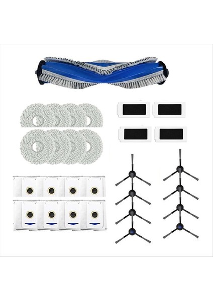 Ecovacs Için 29 Pc Deebot T30 Pro Omni / T30 Max / T30 / DDX14 Süpürücü Aksesuarları Ana Yan Fırça Filtresi Rag Toz Torbası (Yurt Dışından) modelleri