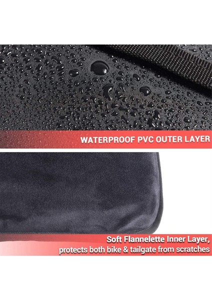 Tailgate Pad Kamyonet Için Shuttle Pad - Bagaj Kapağı Koruma Pad Bisiklet Kayışları ile 2 Bisiklet Taşıma Alet Cepi (Yurt Dışından) modelleri