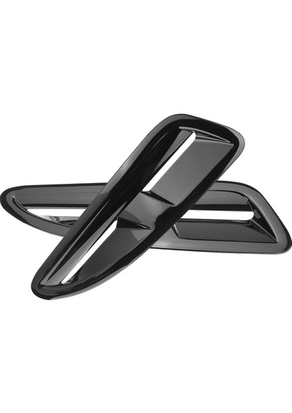 1 Çift Xkr Tarzı Evrensel Araba Parlak Siyah Ön Davlumbazlar Bonnet Delikleri Hava Çıkış Kapağı Kaplama Jaguar Xkr Xk8 (Yurt Dışından) fırsatları