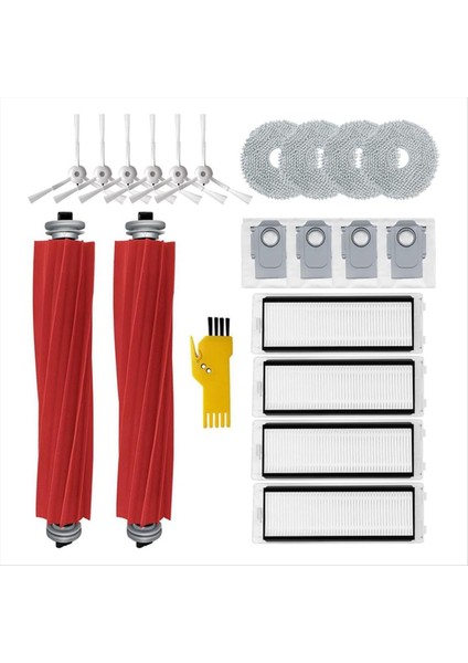 Roborock Q Revo Robot Için Robot Vakum Süpürge Yedek Parçalar Ana Yan Fırçalar Hepa Filtreler Paspas Pedleri Toz Torbaları (Yurt Dışından)