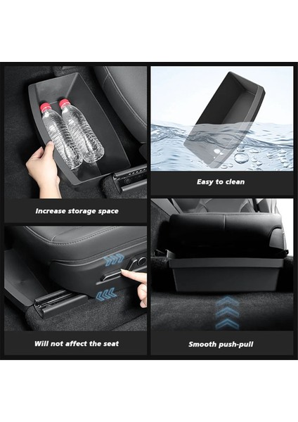 Tesla Model Y 2025 Juniper Için Koltuk Çekmece Saklama Kutusu Altındaki Araç Ön Koltuklar (Yurt Dışından) fırsatları