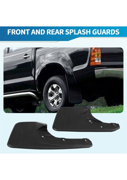 4x Ön ve Arka Çamur Flapları Sıçrama Toyota Hilux Vigo 2005 - 2014 Plastik Doğrudan Cıvata Tesisat Dış Parçaları (Yurt Dışından) fırsatları