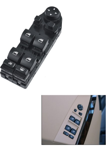 Bmw 5 Seires E60 E61 2004-2010 Araç Aksesuarları Lhd Için Araba Gücü Ana Pencere Anahtarı Pencere Kontrol Anahtarı (Yurt Dışından) modelleri