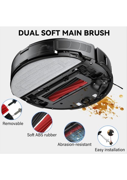 Roborock S8 Pro Uitra Yedek Parçaları Için Aksesuarlar Robot Elektrikli Süpürge Toz Torbaları ile Aksesuar Seti Ana Fırçalar (Yurt Dışından) modelleri