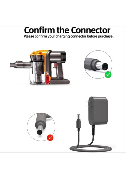 24V/17V Şarj Cihazı Dyson DC44 DC35 DC34 DC31 DC30 DC30 DC56 DC45 Vakum Süpürge Güç Şarj Korusu Us Fiş (Yurt Dışından) modelleri