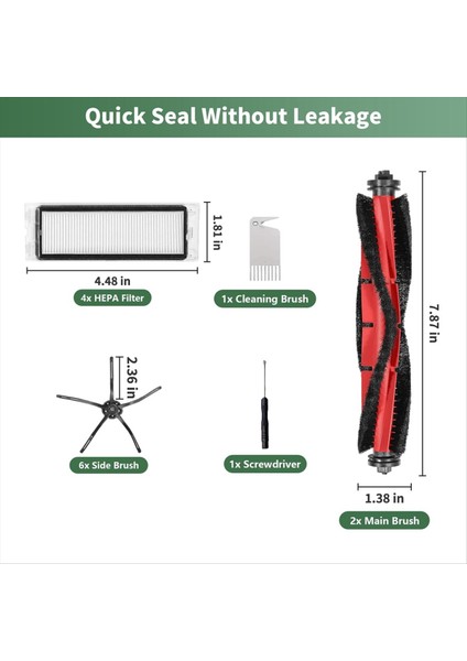 Roborock Q5 Için Aksesuar Kiti, Roborock Q5 Q5+ Q5 Için Yedek Parçalar Artı Vakum Süpürücü (Yurt Dışından) fırsatları