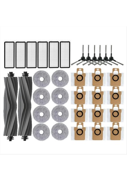 Dreame Bot L30 Ultra L20 Ultra Robot Vakum Yedek Parçalar Sarf Makineleri Hepa Filtre Mop Kumaş Toz Çanta Aksesuarları (Yurt Dışından)