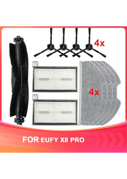 Eufy X8 Pro Robot Vakum Süpürge Aksesuarları Için Robot Vakum Temizleyici Sarf Malzemeleri (Yurt Dışından)