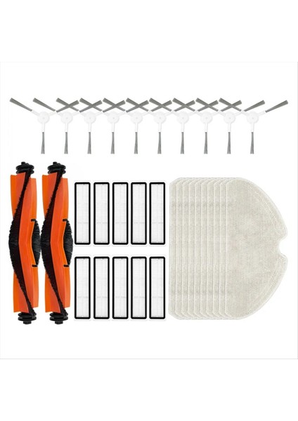 Dream F9 Pro Robot Için Vakum Süpürge Ana Yan Fırça Hepa Filtreleri Paspas Pedleri Yedek Yedek Parçalar (Yurt Dışından)