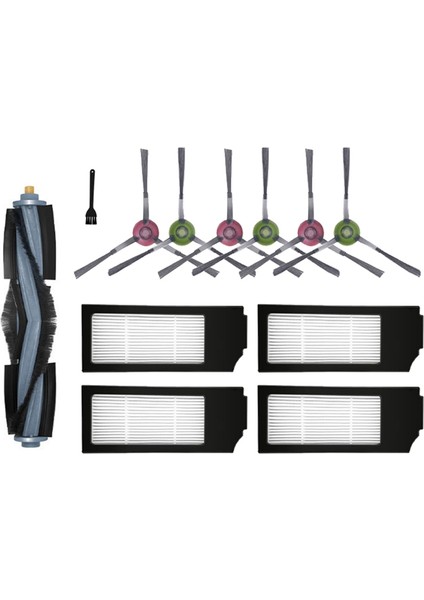 Robot Ana Fırça Yan Fırça Filtre Temizleme Fırçası Aksesuarları (Yurt Dışından)