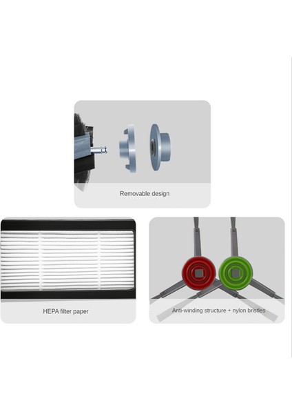Robot Ana Fırça Yan Fırça Filtre Temizleme Fırçası Aksesuarları (Yurt Dışından) indirimleri