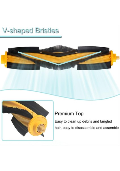 Ecovacs Deebot Ozmo T8/t8 Aıvı/n8/n8 Pro Robot Vakum Süpürge Ana Fırça Yan Fırça Filtresi Için Yedek Parçalar (Yurt Dışından) fırsatları