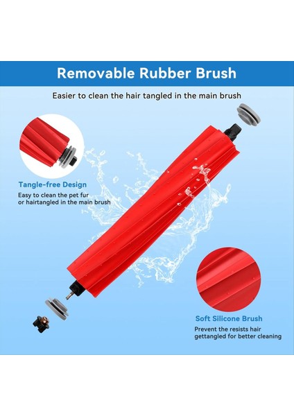 Xiaomi Roborock S7, S7+, S7 Maxv, S7 Maxv Plus, S7 Maxv Ultra, T7, T7S, T7S Artı Ana Yan Fırça Hepa Filtreleri Yedek Parçaları (Yurt Dışından) modelleri