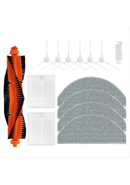 Xiaomi Robot Vakum E10 E12 Aksesuarlar Ana Yan Fırça Hepa Filtre Mop Bezi Yedek Yedek Parçalar (Yurt Dışından)