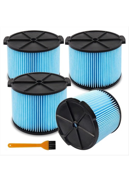 4 Paket VF3500 3 Katmanlı Ince Toz Plajed Kağıt Filtre 3 Ila 4.5 Galon Islak/kuru Dükkan Vakumları Temizleme Parçaları (Yurt Dışından)