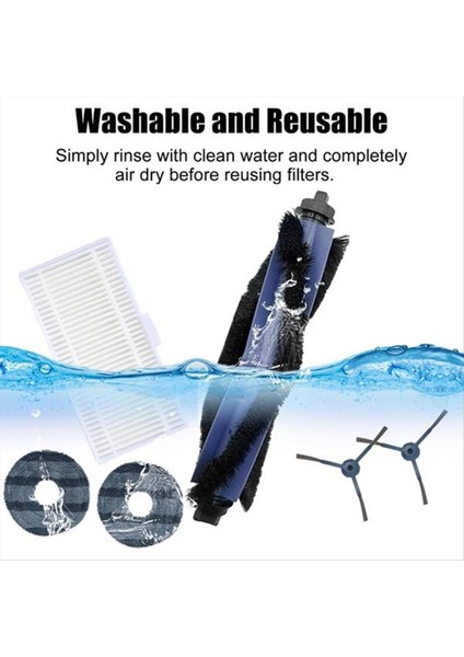 23PCS Eufy Omni C20 Vakum Süpürücü Yedek Parçaları Için Elektrikli Süpürge Fırça Toz Çanta Filtresi ve Mop Kumaş Seti (Yurt Dışından) modelleri