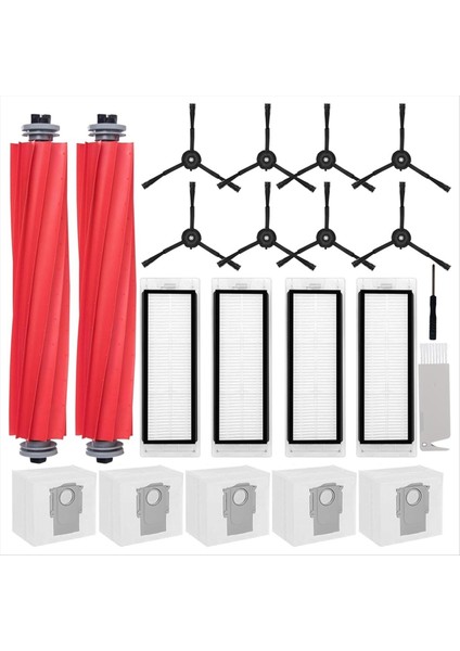 Roborock Q5+ Q5 Plus Robot Vakum Süpürücü Ana Yan Fırça Hepa Filtre Yedek Parçalar Aksesuarları (Yurt Dışından)